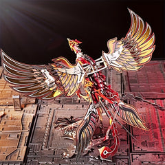 Bathing Fire Phoenix 3D Metal Assembly Model Puzzle