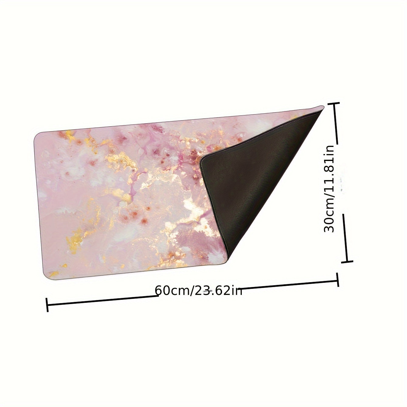 Marble Pattern Rubber Large Non Slip Mouse Pad for Office Home Computer Desk