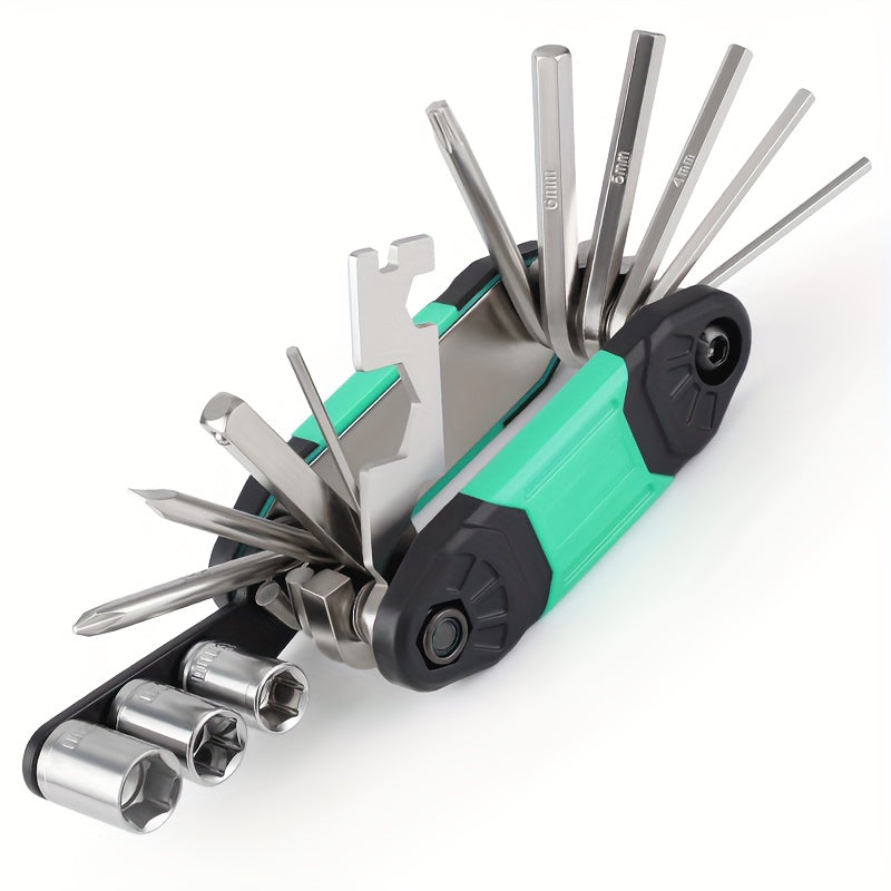 16-in-1 Bike Repair Tool Set for Mountain Bike Maintenance