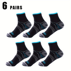 Men's Mid Crew Sport Socks - Moisture Wicking and Comfortable