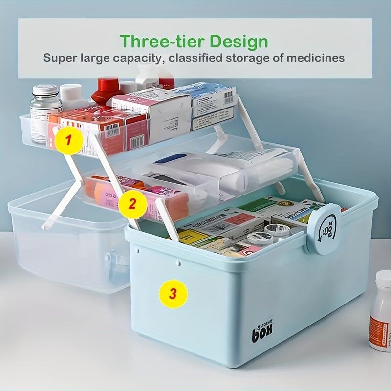 Large Capacity Storage Box Plastic First Aid Box Full Set