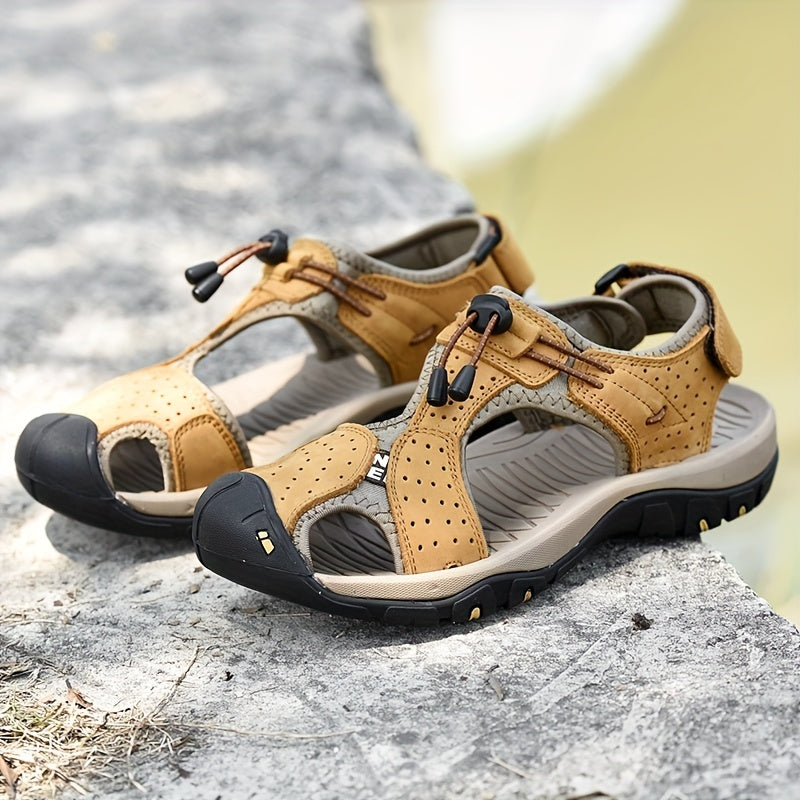 Men's Beach Sandals Round Toe Non-slip Casual Shoes