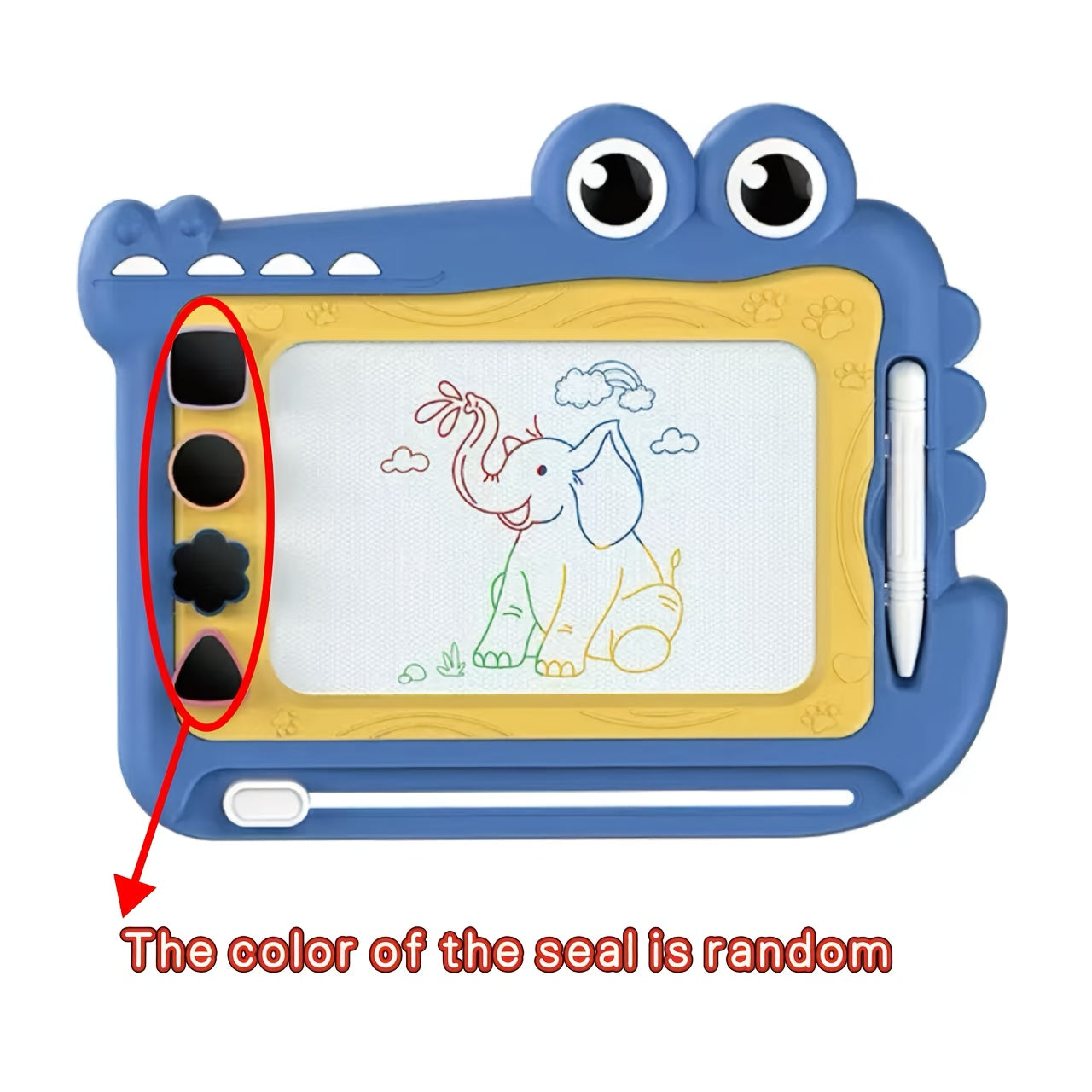 Alligator Pattern Magnetic Drawing Board Stylus Doodle Pad