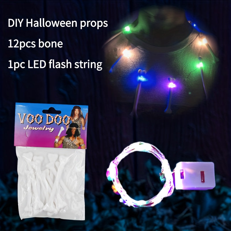 DIY Bone Necklace Halloween Christmas Carnival Ball Single Party Jewelry