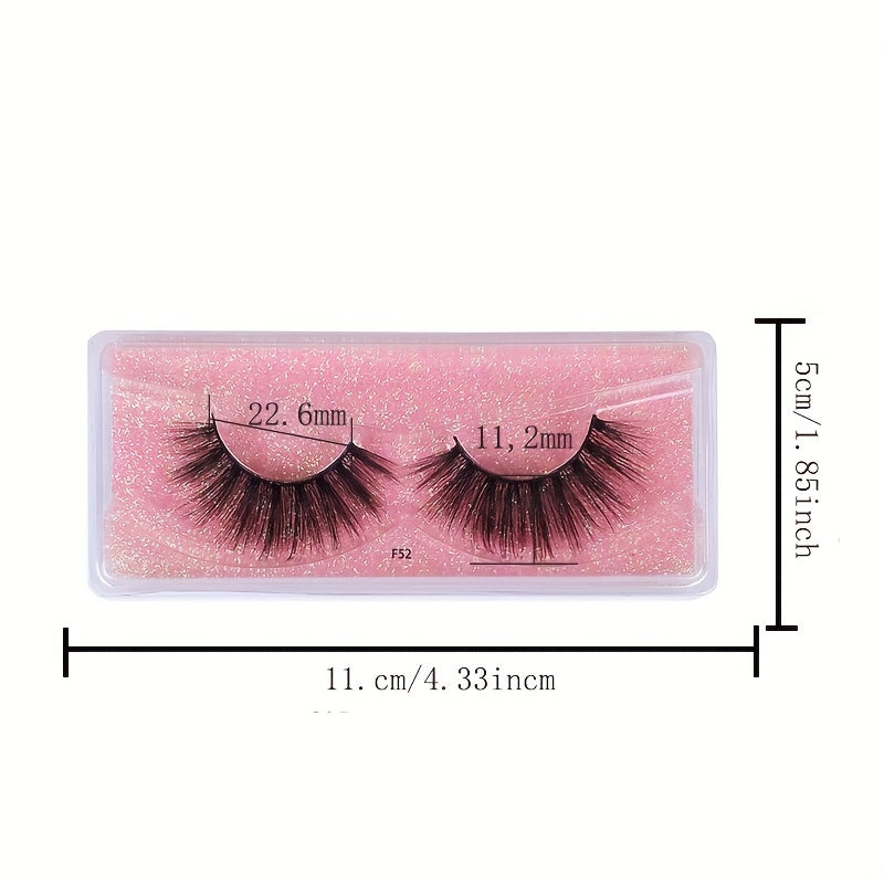 Faux Mink 3D Natural Look False Eyelashes, 200 Pairs