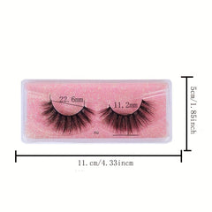 Faux Mink 3D Natural Look False Eyelashes, 200 Pairs
