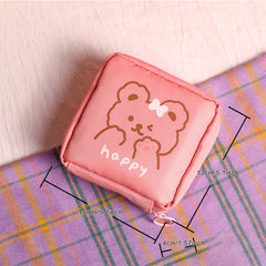Mini Cartoon Rabbit Storage Bag Small Cosmetic Bag Portable Coin Purse