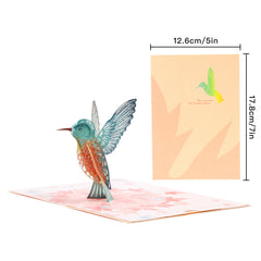 3D Birthday Greeting Card Maple Leaf Bird Paper Carving Creative Gift
