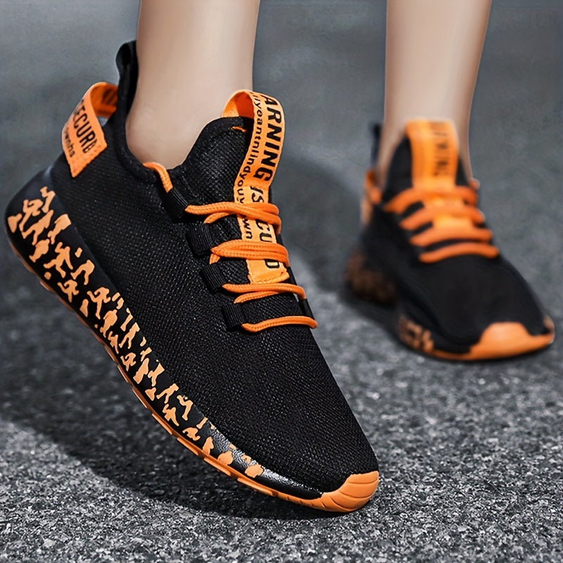 Women's Breathable Knit Sneakers Casual Lace Up Running Shoes