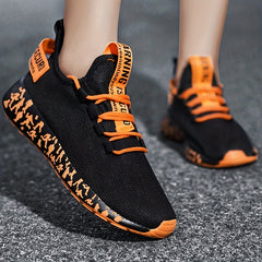 Women's Breathable Knit Sneakers Casual Lace Up Running Shoes