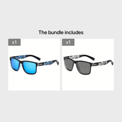 Men's Polarized Square Frame Sunglasses for Outdoor Sports