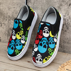 Colorful Skeleton Pattern Walking Shoes for Women