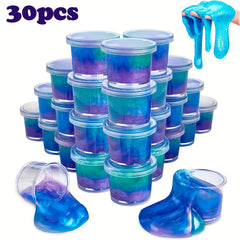 Mini Galaxy Slime 30pcs Mermaid Slime Party Favors Soft Sludge Toy