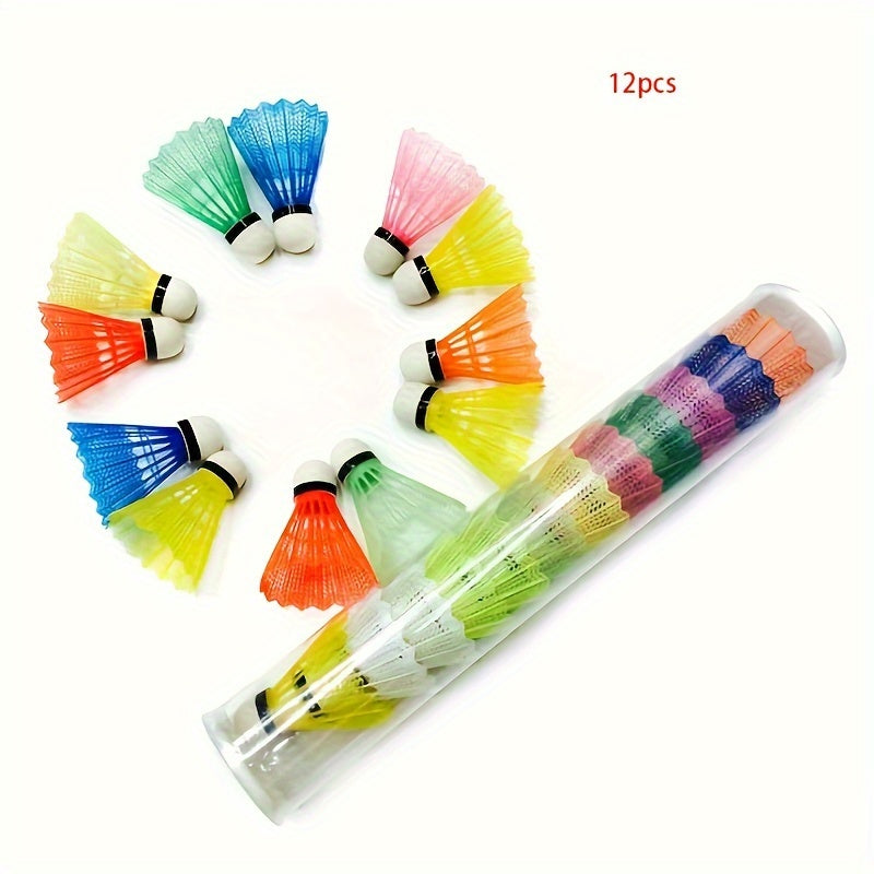12pcs Colorful Plastic Foam Badminton Ball for Outdoor Training