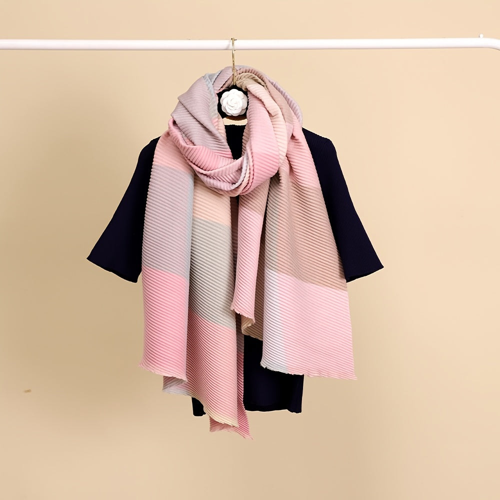 Plaid Print Scarf Shawl for Women