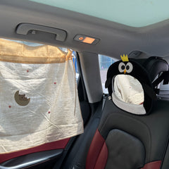 Cotton Embroidered Car Sunshade Curtain Cute Design