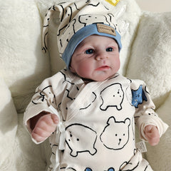 19" Silicone Vinyl Cloth Body Twins Boy Reborn Doll Birthday Gift