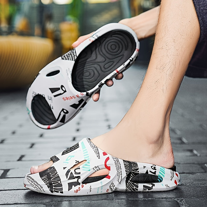 Men Slides Lightweight Non Slip Quick Dry Slippers