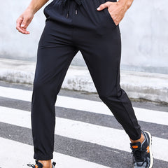 Men's Drawstring Joggers Sports Pants for Hiking Fitness