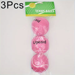 3pcs High Elasticity Tennis Balls, Beginners Practice Outdoor Sports