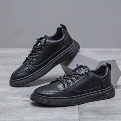 Men's Smart Casual Dress Shoes Lace-Up Anti-Skid Flat Driving Shoes
