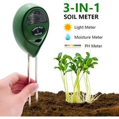3-in-1 Soil PH Meter for Gardens, Plants, Ponds