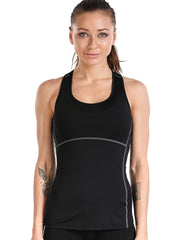Women's Sleeveless Sports T-Shirt Racer Back Loose Fit Yoga Top