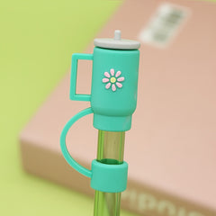 4pcs Silicone Straw Covers Reusable Leakproof Stoppers for 10mm Straw Cup