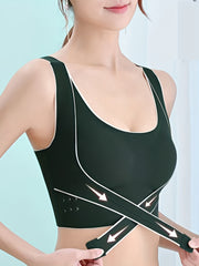 4pcs Front Buckle Sports Bras Comfortable Push Up Intimates