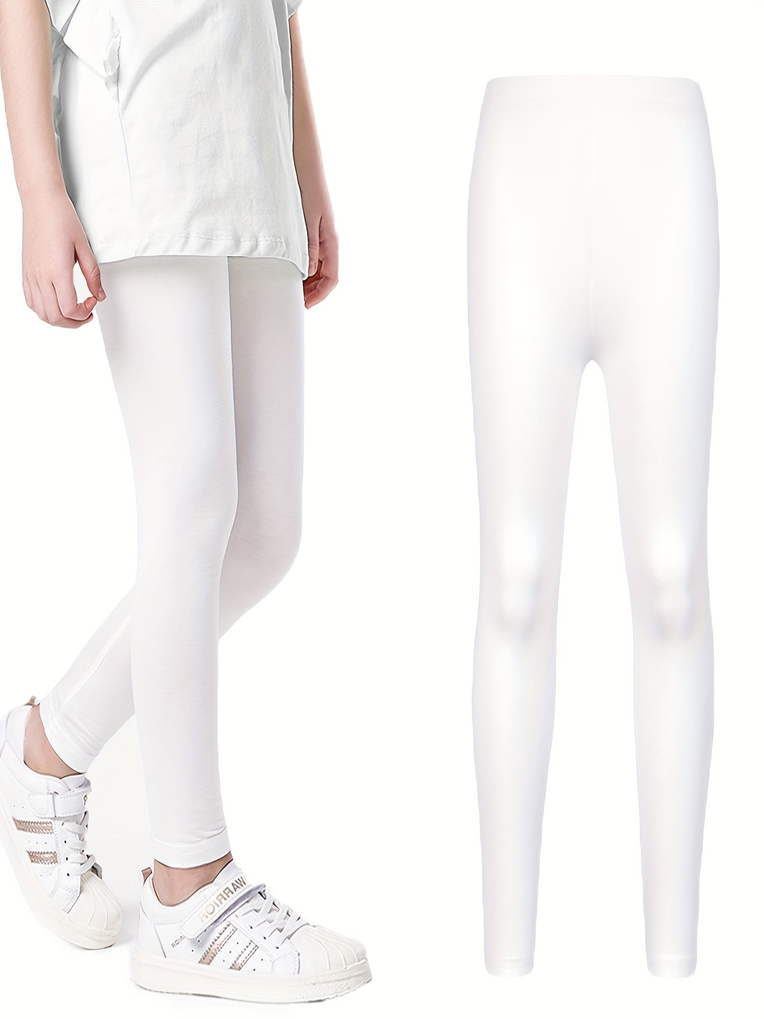Girls Athletic Leggings Elastic Waist Casual Pants Kids Spring Summer Clothes