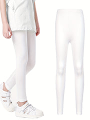 Girls Athletic Leggings Elastic Waist Casual Pants Kids Spring Summer Clothes