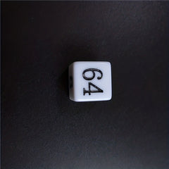 10pcs 16mm Yellow Right Angle Acrylic Number Dice Set