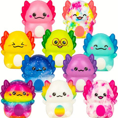 6pcs 12pcs Mini Axolotl Squishy Toys Easter Party Favors Games Prizes