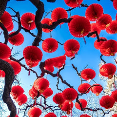 Hot Spring Lantern Red Lantern Decoration Year Paper Lantern Dress Up