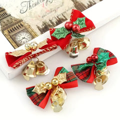 Christmas Tree Bowknot Bell Decoration - Gift Accessory Ornament