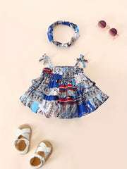 Baby Girl Ethnic Style Cami Top & Hairband Set