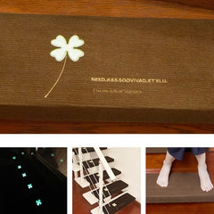 Set of 5 Non-Slip Stair Mats Self-Adhesive Stair Carpet Steps