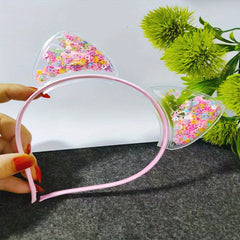 Girls Cat Ear Sequin Headband for Party Hair Accessories