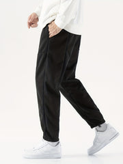 Men's Loose Fit Drawstring Joggers for Fitness Cycling