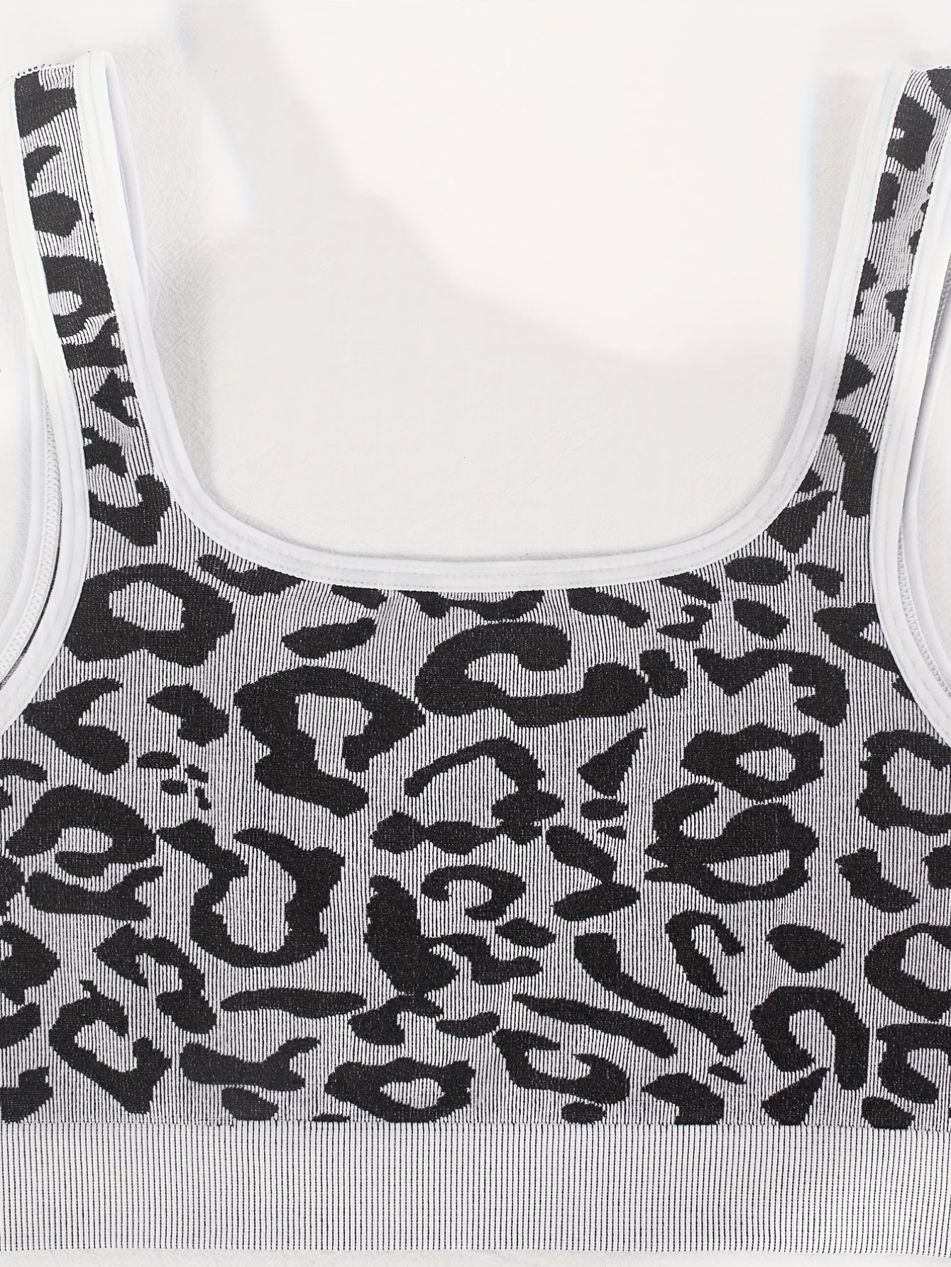 Leopard Seamless Tank Crop Top Backless Sleeveless Top Women's Lingerie