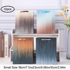 12pcs Vertical Bar Style Craft Gift Bag Large