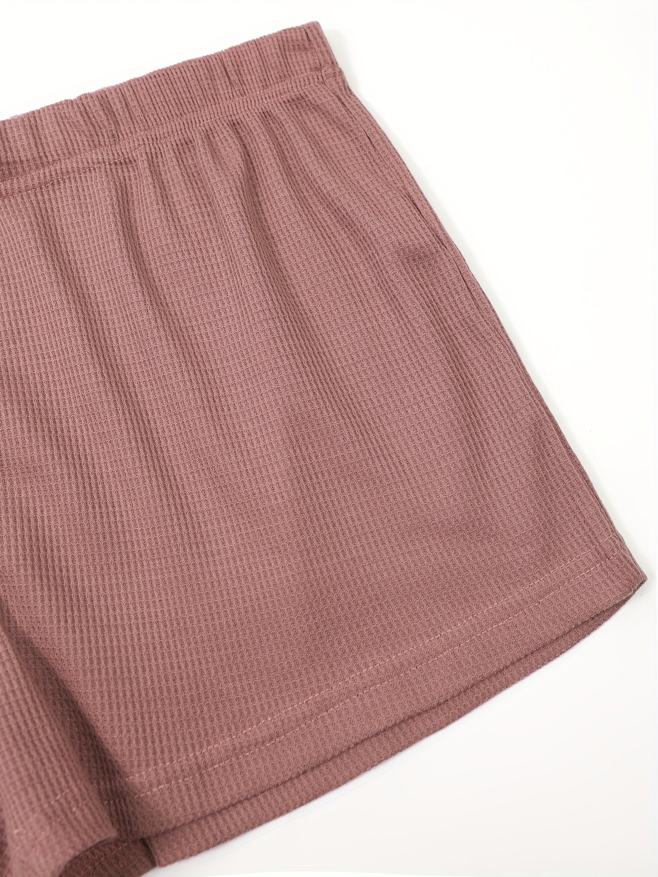 6 Pack Plus Size Waffle Knit Cami Top & Shorts Sleepwear Set