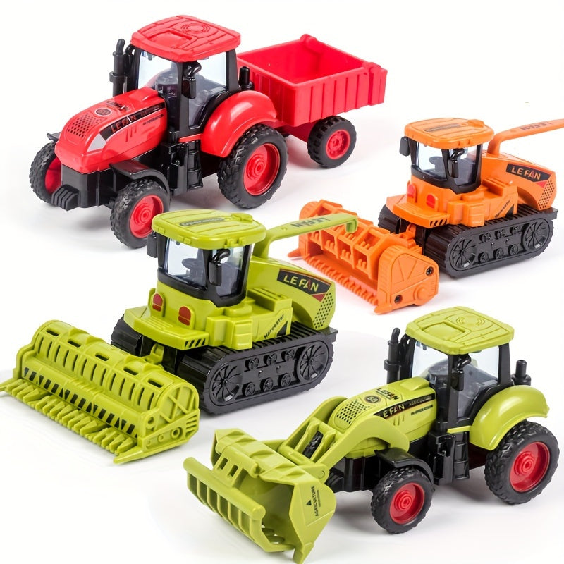 Inertia Agricultural Engineering Vehicle Toy Farm Farmer Car Toy