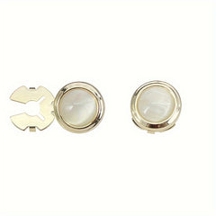 2pcs Button Decorative Box Shirt Cufflinks Accessories