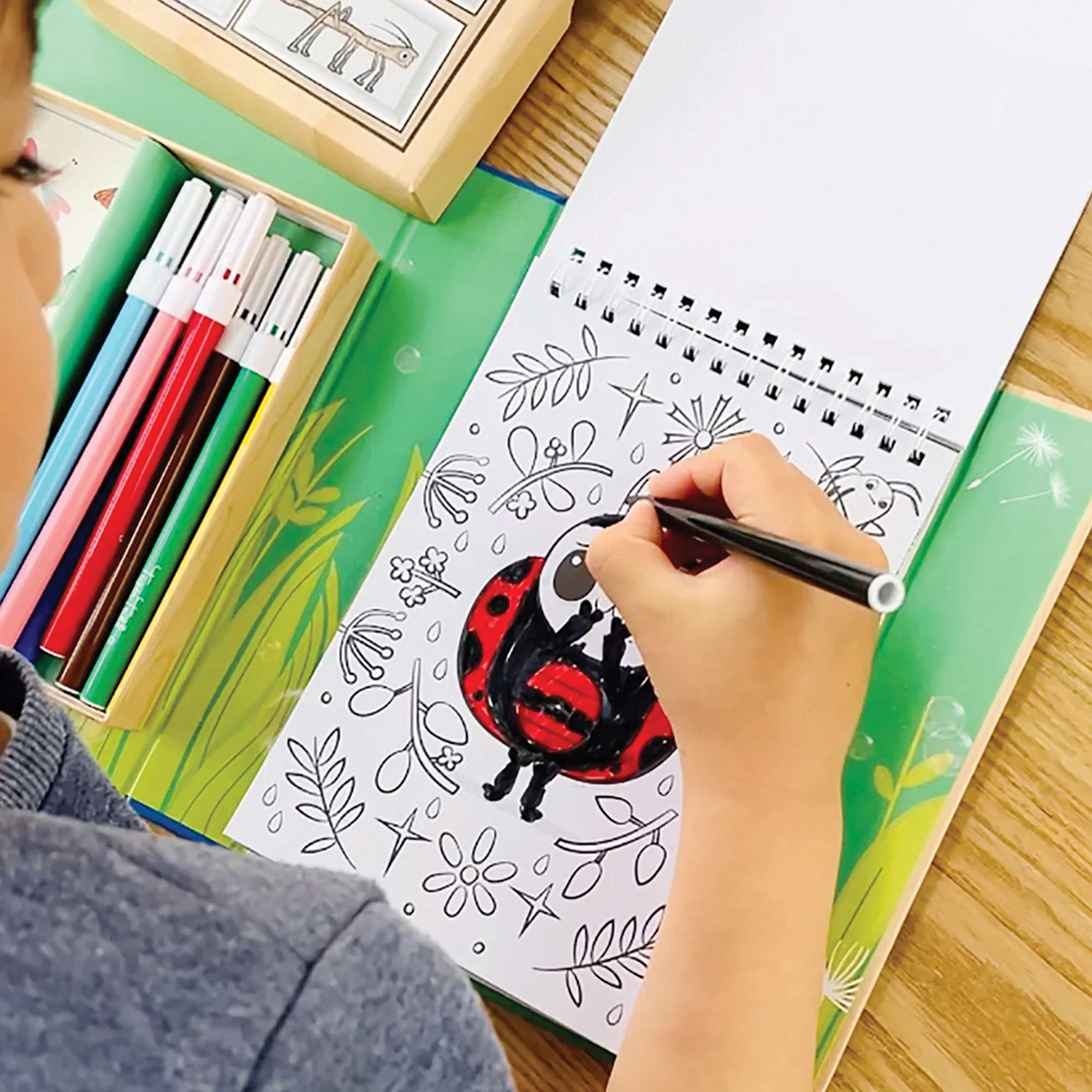 Backyard Bugs Colouring Set for Kids