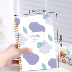 Weekly Planner Notebook: Daily Schedule Journal with Habit Tracker, To Do List