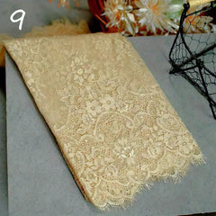 3m Colorful Eyelash Lace Wide Trim Fabric For Sewing Dress DIY