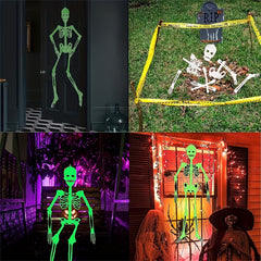 Large Skeleton Halloween Party Decoration 34-64 inch Luminous Outdoor Prop