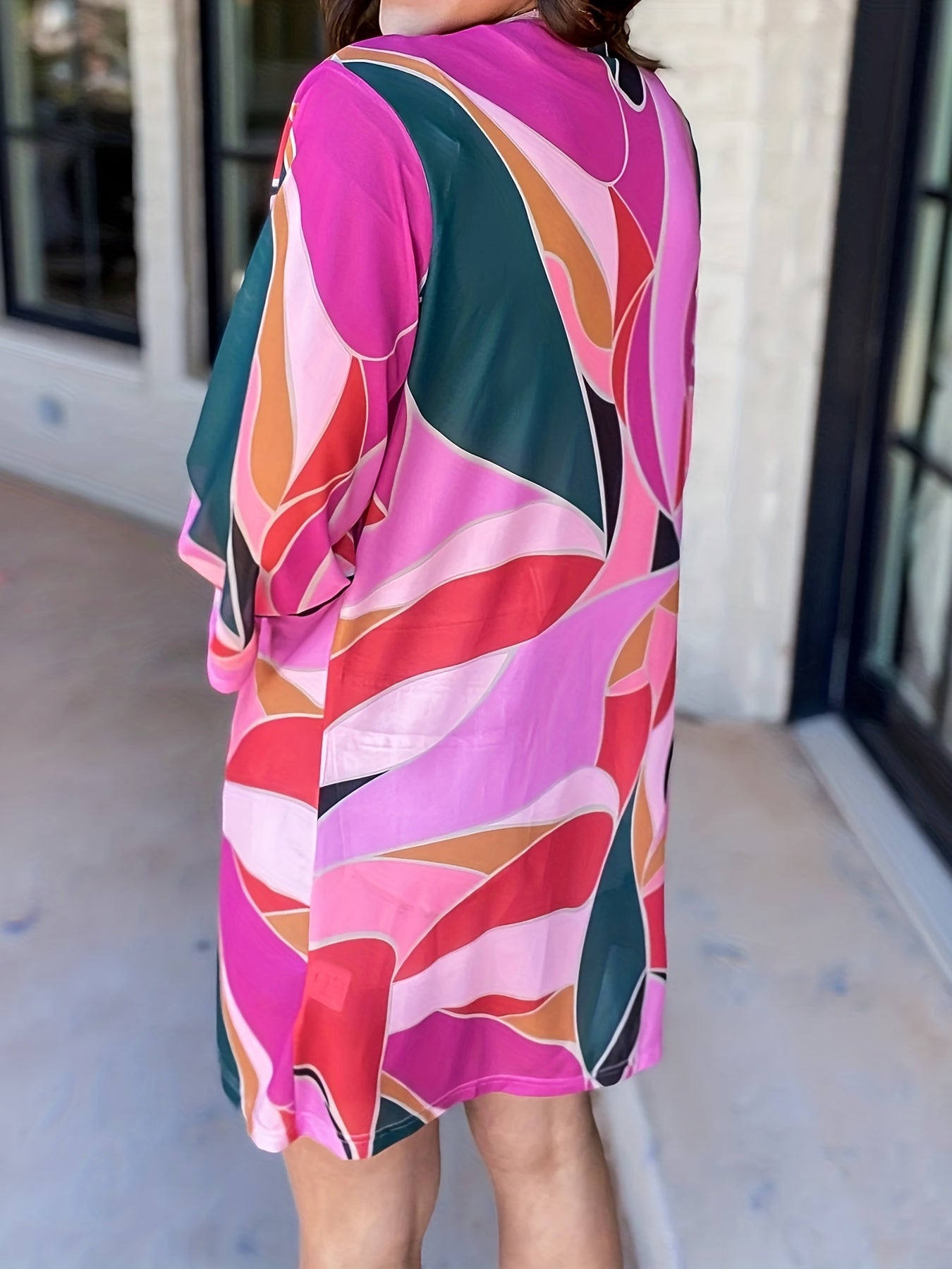 Colorblock Stretch Cardigan