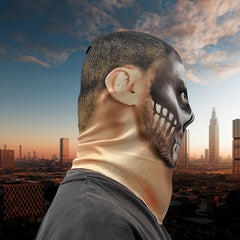 Halloween Party Prank Gag Mask Full Head Skull Costume Accessory Yellow